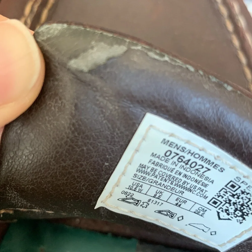 Mens Sperry leather loafers size 10.5 wide
